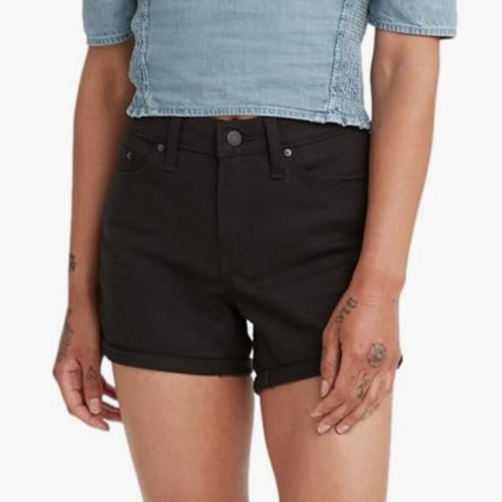 Levi's Mid Length Jean Shorts - 32m - Black